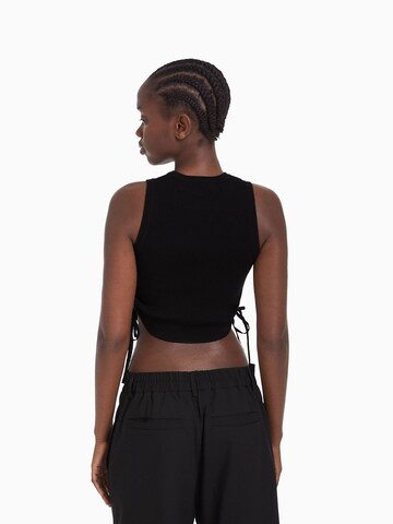 Bershka Knitted top in Black