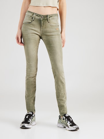 Skinny Jeans '94NELE' di Gang in verde: frontale