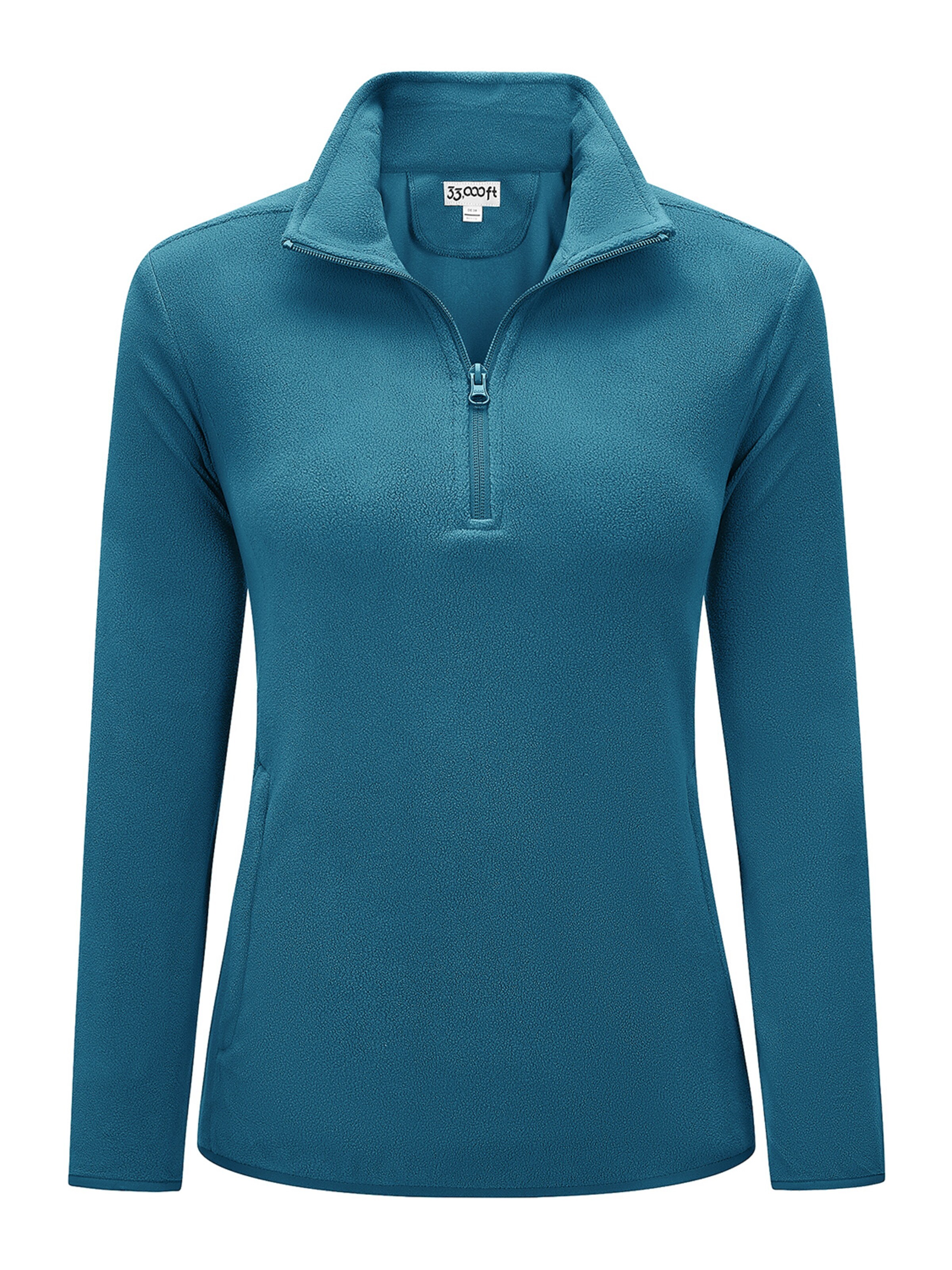 33,000ft Fleecejacke‌‌‌‌‌‌‌‌‌‌ in Blau: Vorderseite