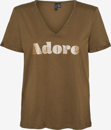 T-shirt 'CANNIE' VERO MODA en vert : devant