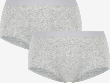 Albero Natur Boyshorts 'Bio-Baumwoll-Boyshorts – 2er Pack' in Grey: front