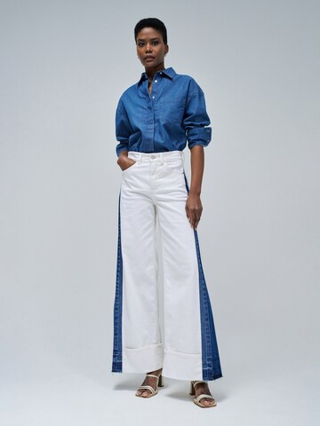 Salsa Jeans Wide leg Jeans 'Faith' in Wit