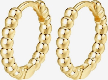 Boucles d'oreilles 'Glint Hoops' Dear Me en or : devant
