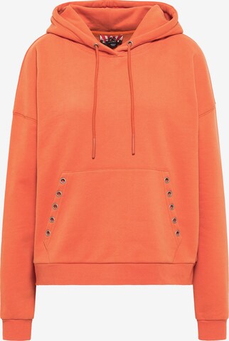 Sweat-shirt myMo ROCKS en orange : devant