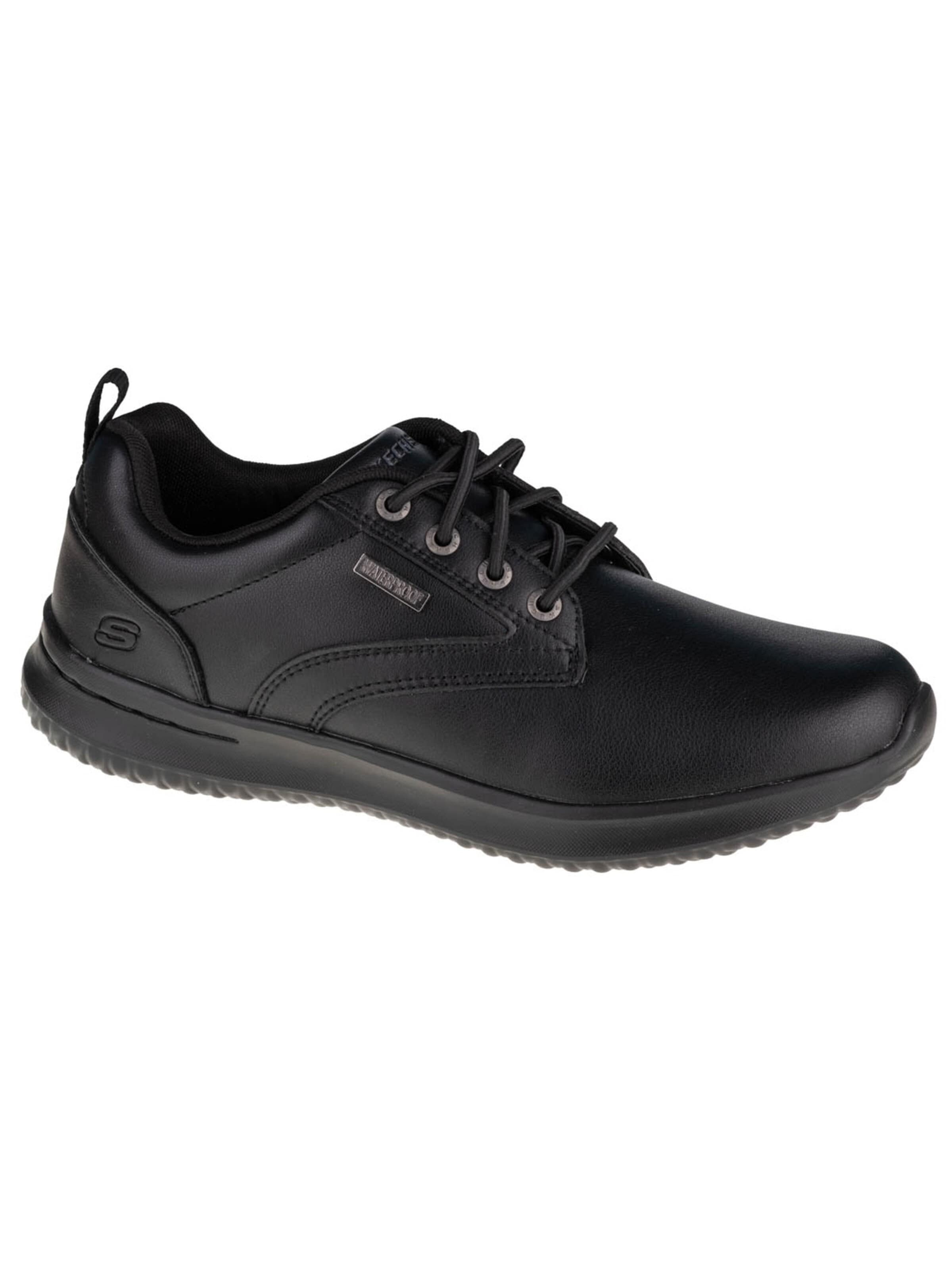 SKECHERS Sportlicher Schnürschuh 'Delson Antigo'‌‌‌‌‌ in Schwarz: Vorderseite