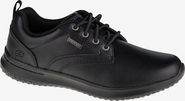 Chaussure de sport à lacets 'Skechers Delson Antigo' SKECHERS en noir : devant