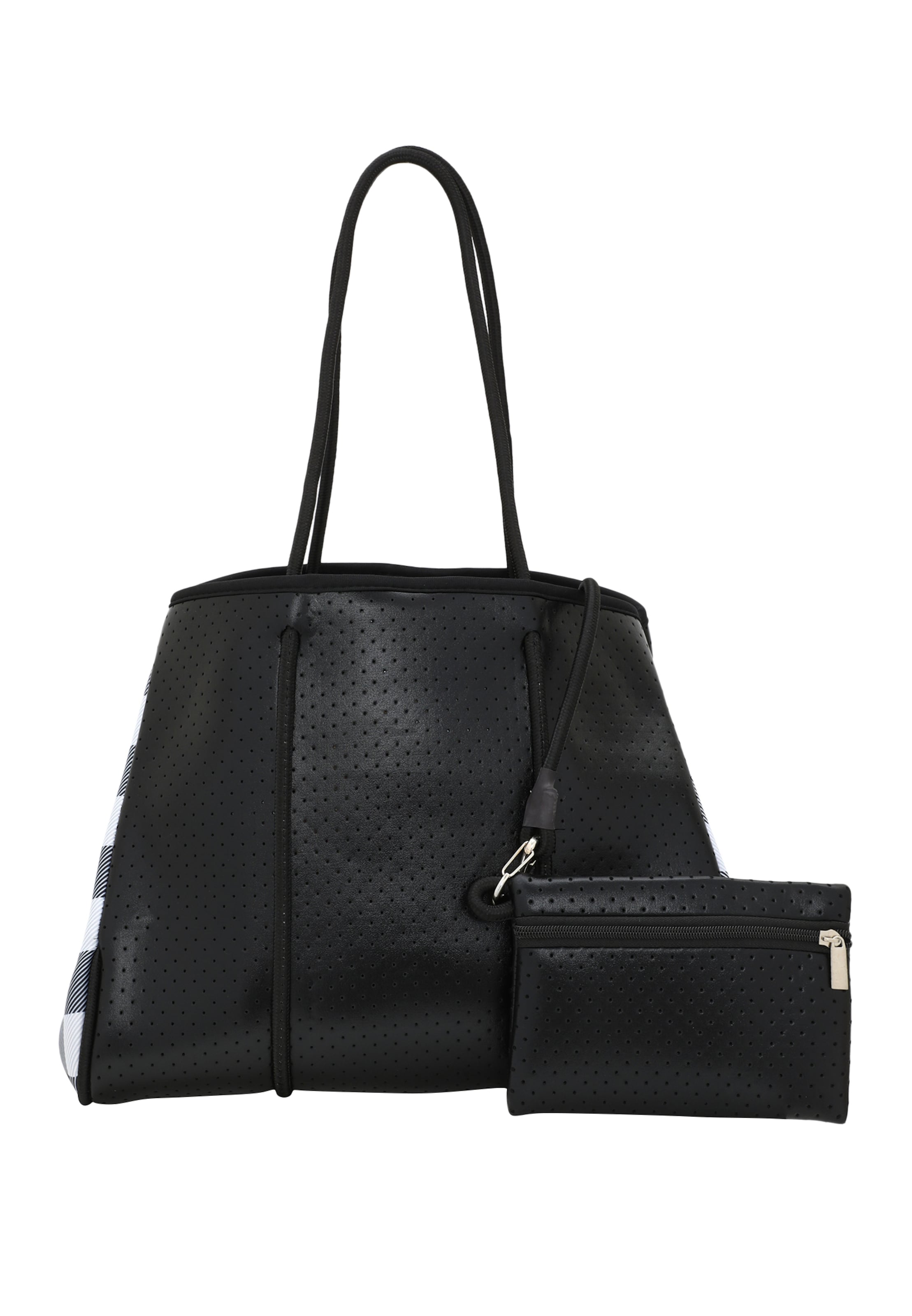 faina Shopper in Black: front