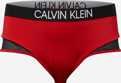 Slip costum de baie Calvin Klein Swimwear pe roșu / negru / alb, Vizualizare produs