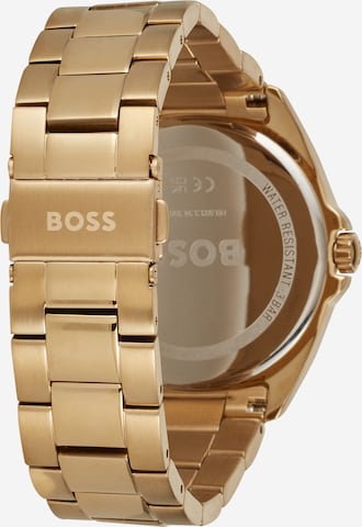 BOSS Black Analoog horloge 'Atea' in Goud