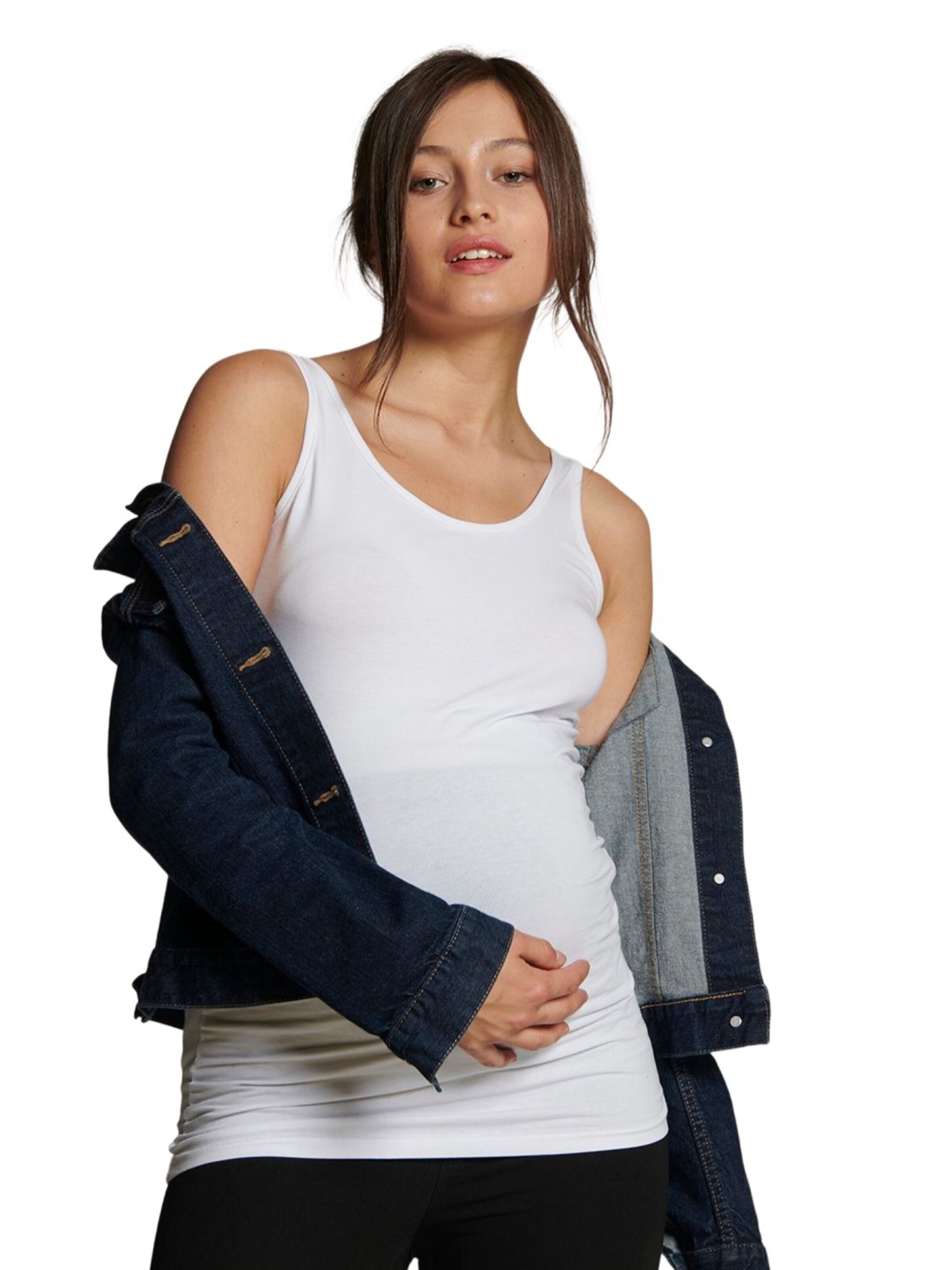 T-shirt LYN MAMA en blanc : devant