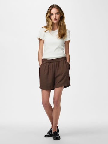 PIECES Свободный крой Штаны 'PCPia' в Коричневый