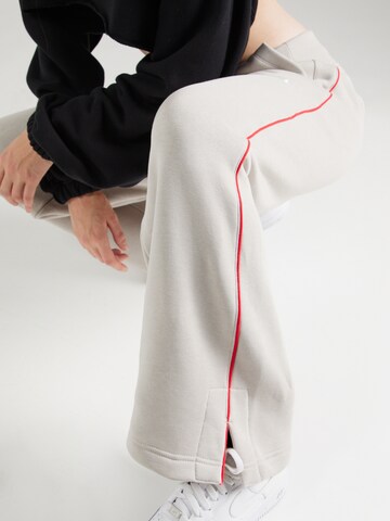 Nike Sportswear Wide leg Trousers 'PHNX FLC' in Grey