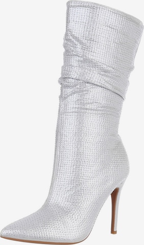 Ital-Design Boots in Silver: front