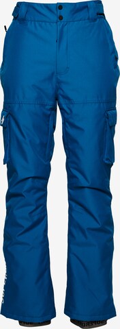 Superdry Regular Outdoor Pants in Blue: front