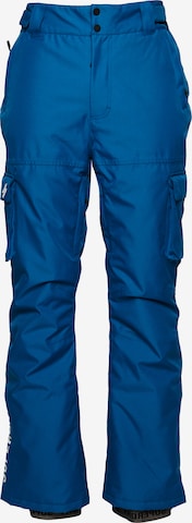 Superdry Regular Outdoor Pants in Blue: front