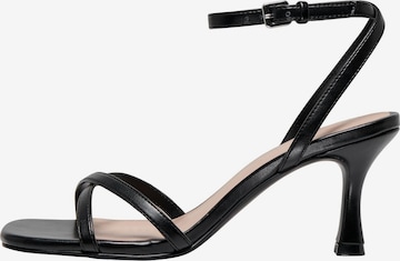 ONLY Strap Sandals 'Alyssa' in Black: front