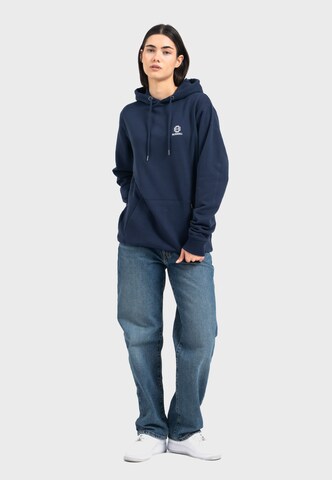 Oldskull Hoodie 'Asian Blossom Queen' in Blau