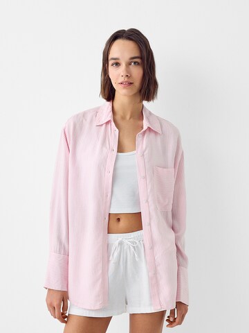 Bershka Bluse in Pink: Vorderseite