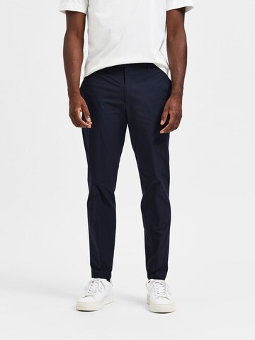 Coupe slim Pantalon 'Fremont' SELECTED HOMME en bleu : devant