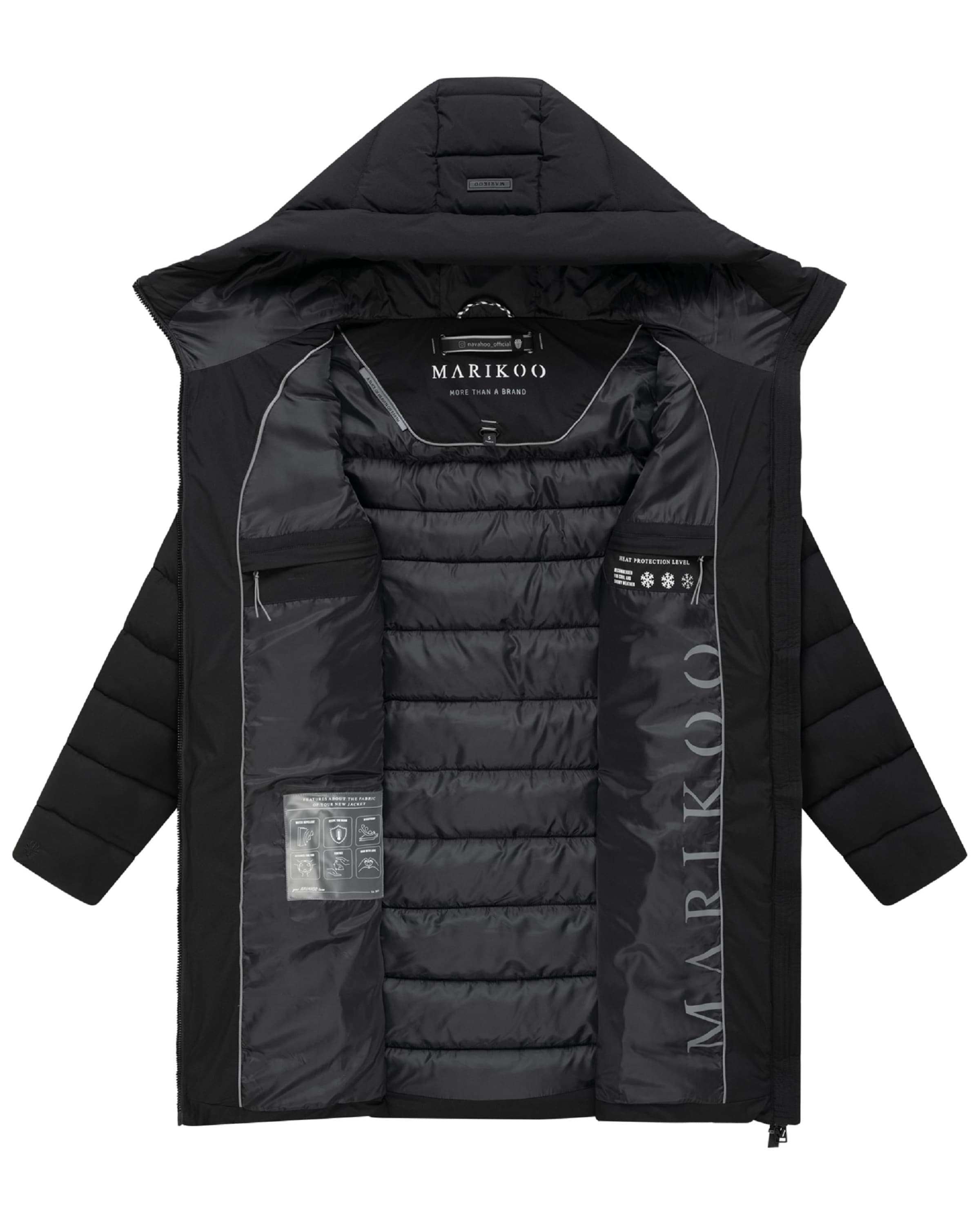 Manteau fonctionnel 'Nanoraa 16' MARIKOO en noir