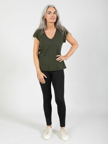 Coster Copenhagen Top ' CC ' w kolorze zielony