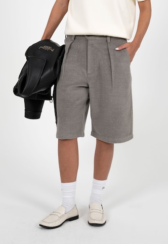 Prohibited Loosefit Bandplooibroek 'Podium' in Grijs