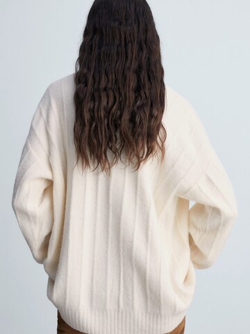 MANGO Cardigan 'TALDOTE' i beige