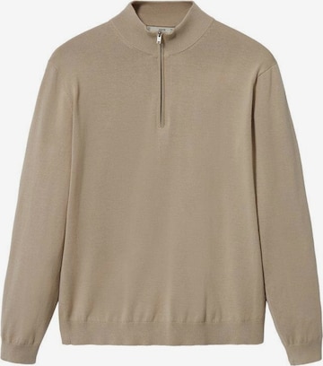 MANGO MAN Tröja 'Tenp' i beige: framsida