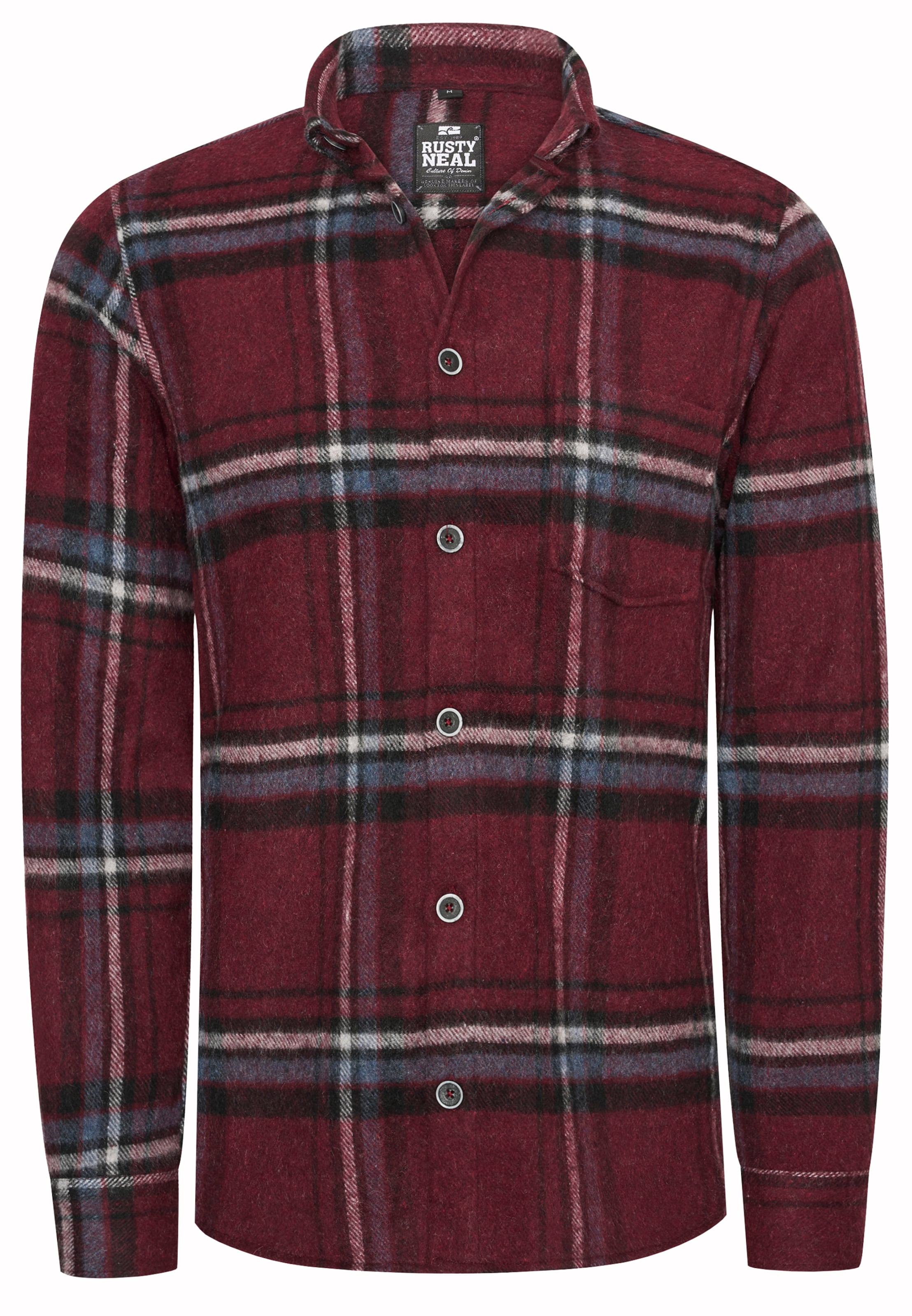 Rusty Neal Hemd in Rot: Vorderseite