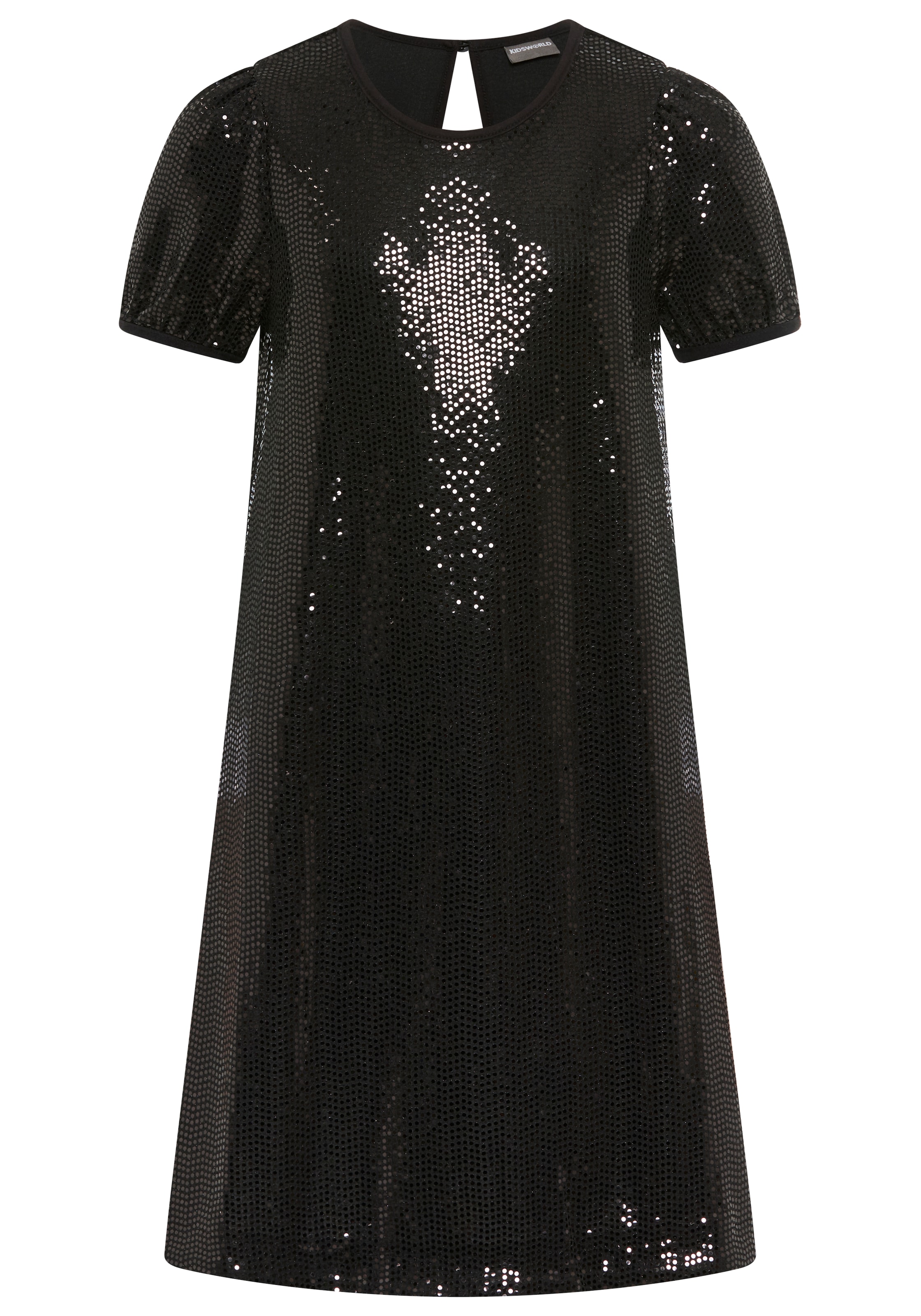 Kidsworld Dress in Black: front