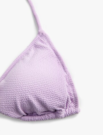 Koton Triangel Bikinitop in Lila
