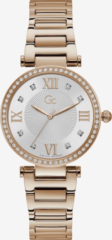 Gc Analog Watch 'Gc LadyCrystal' in Gold: front