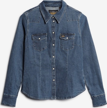 Superdry Tussenjas in Blauw: voorkant