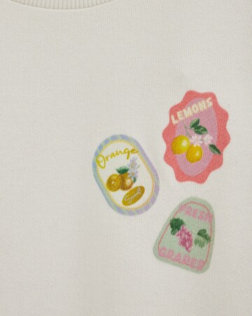 Sweat-shirt WE Fashion en blanc