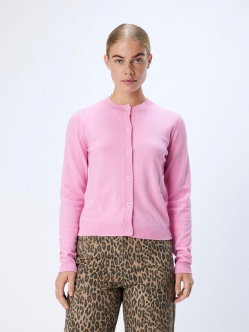 OBJECT Knit cardigan 'OBJTHESS' in Pink