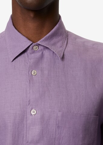Marc O'Polo Regular fit Button Up Shirt in Purple