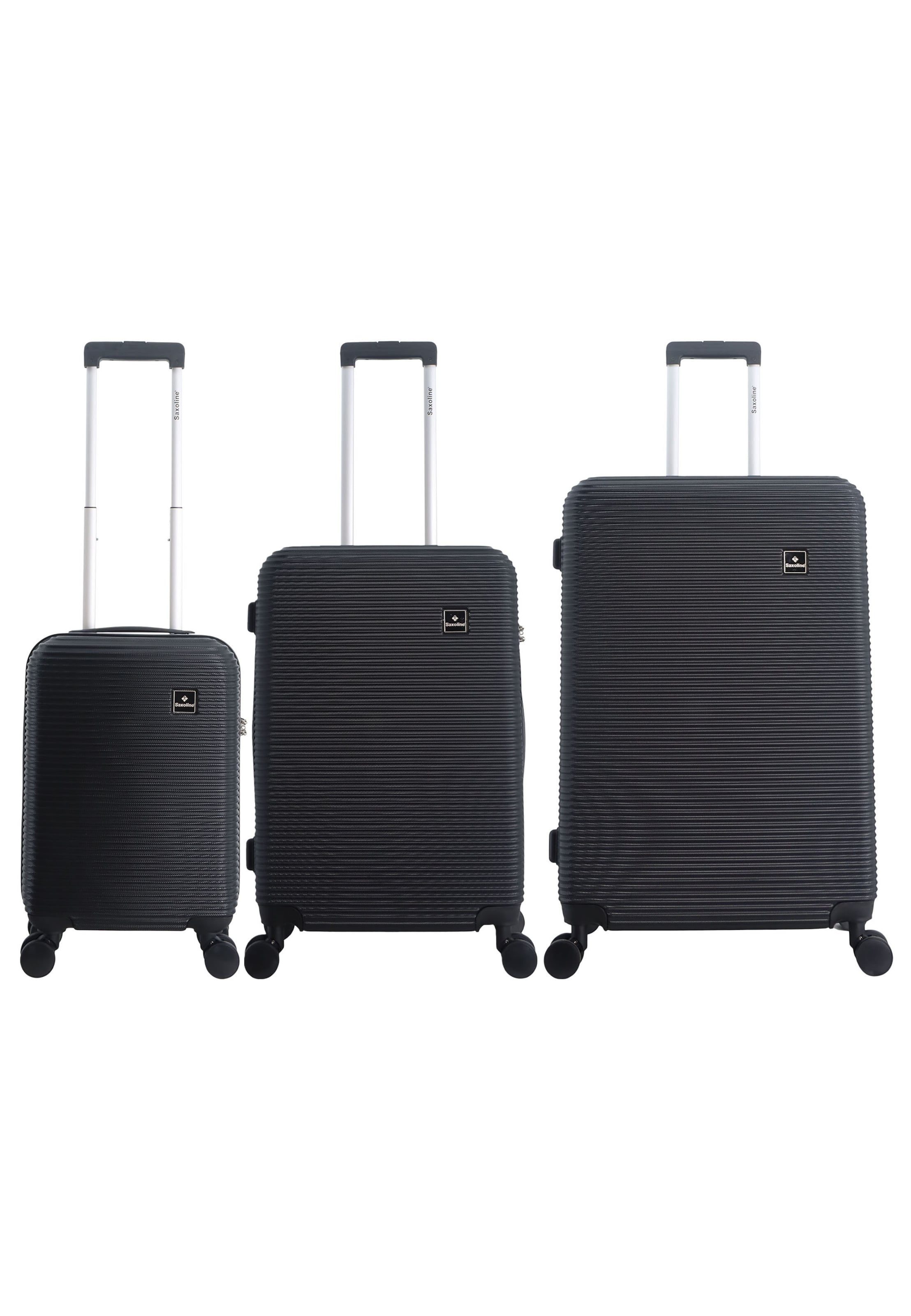 Saxoline Kofferset 'Twist' in schwarz, Produktansicht