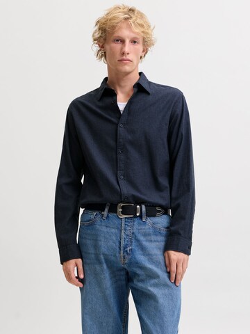 JACK & JONES Regular fit Overhemd 'JJeField' in Blauw: voorkant