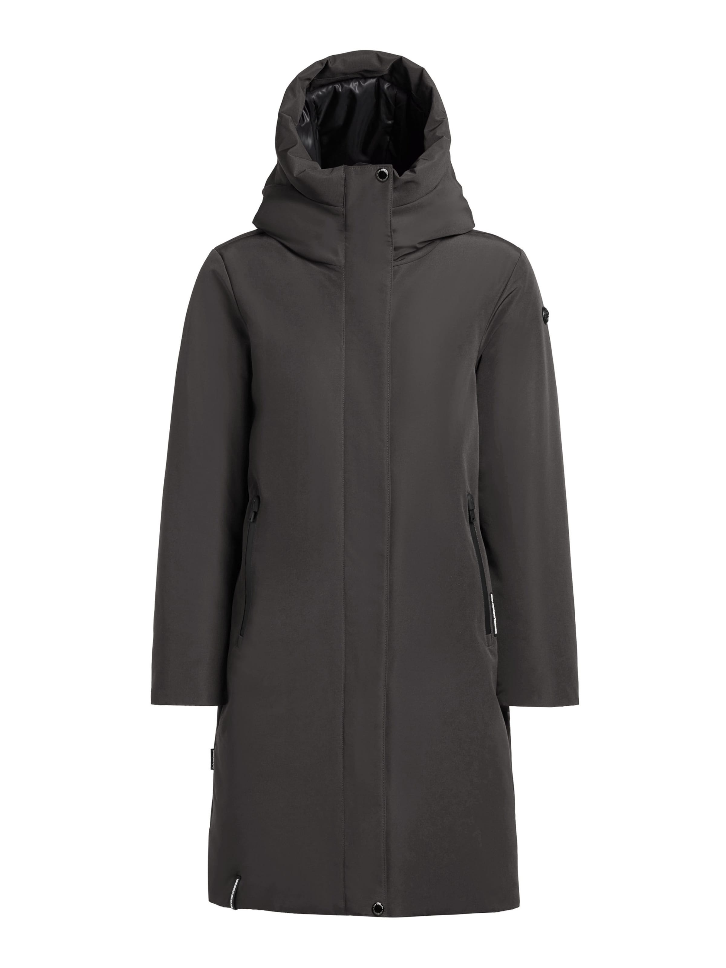 Manteau d’hiver 'Nellen2' khujo en gris : devant