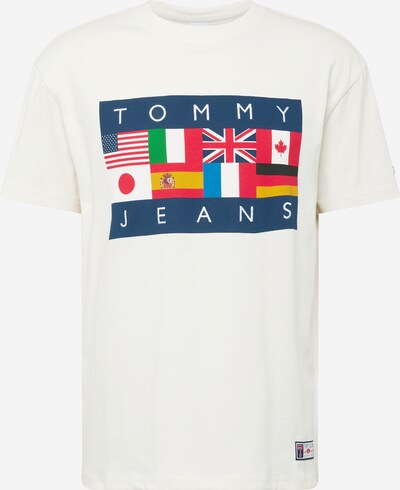 Tommy Jeans T-Krekls 'ARCHIVE GAMES', krāsa - jūraszils / dzeltens / sarkans / balts, Preces skats