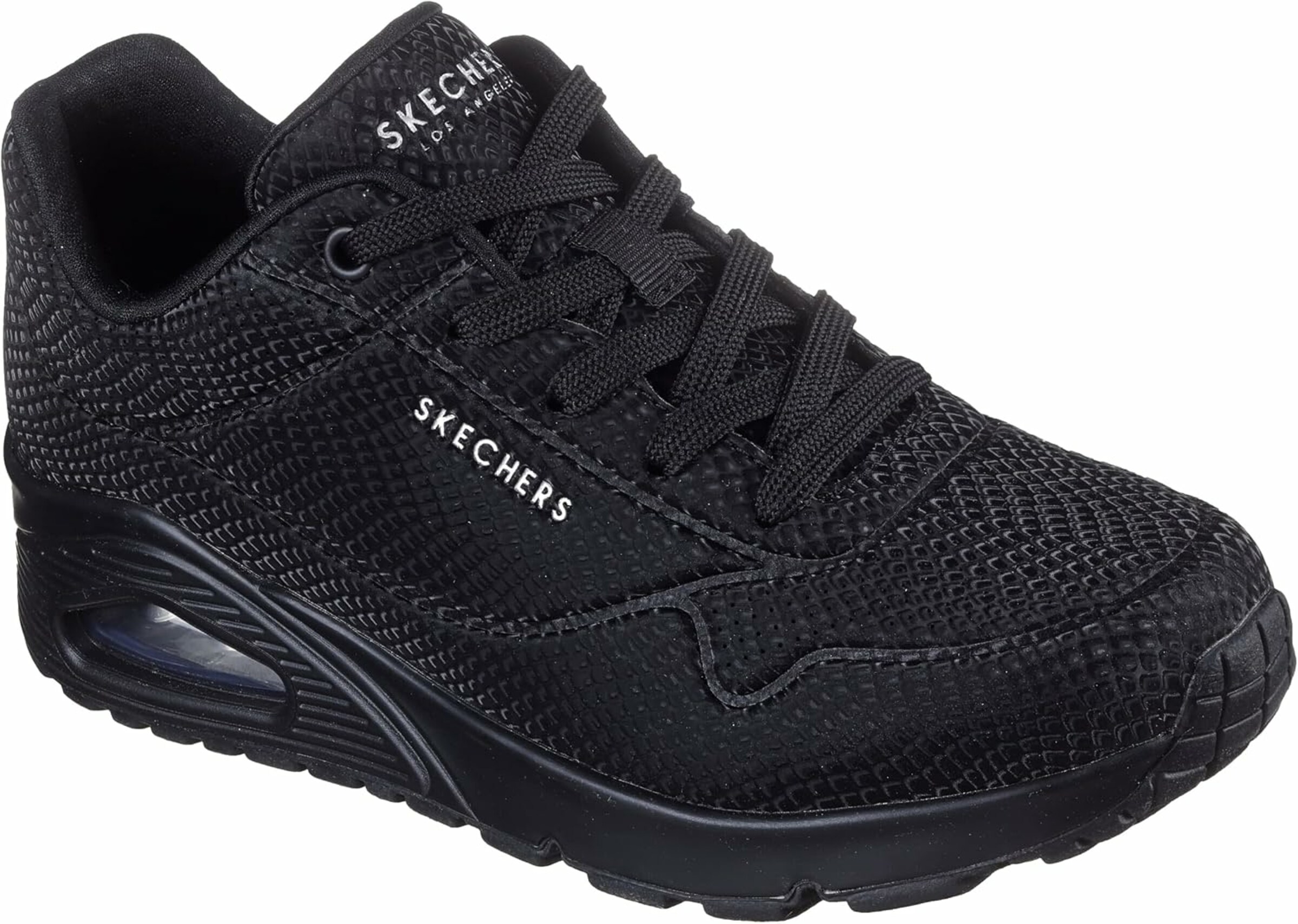 Sneaker bassa 'UNO - SHINY SCALE' di SKECHERS in nero