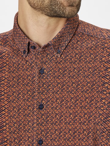 PADDOCKS Regular fit Button Up Shirt in Orange