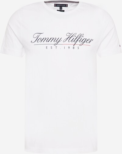 TOMMY HILFIGER Tričko - tmavomodrá / biela, Produkt