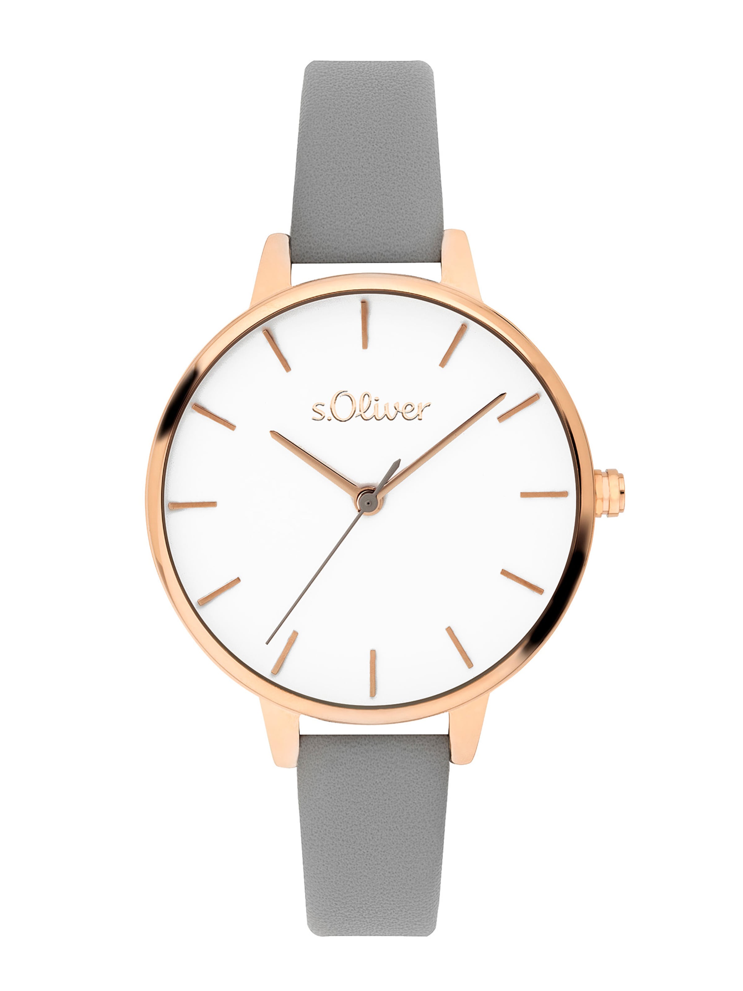 s.Oliver Uhr in Grau: Vorderseite