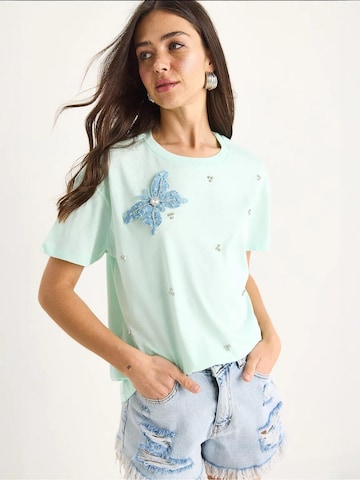 T-shirt Bianco Lucci en vert