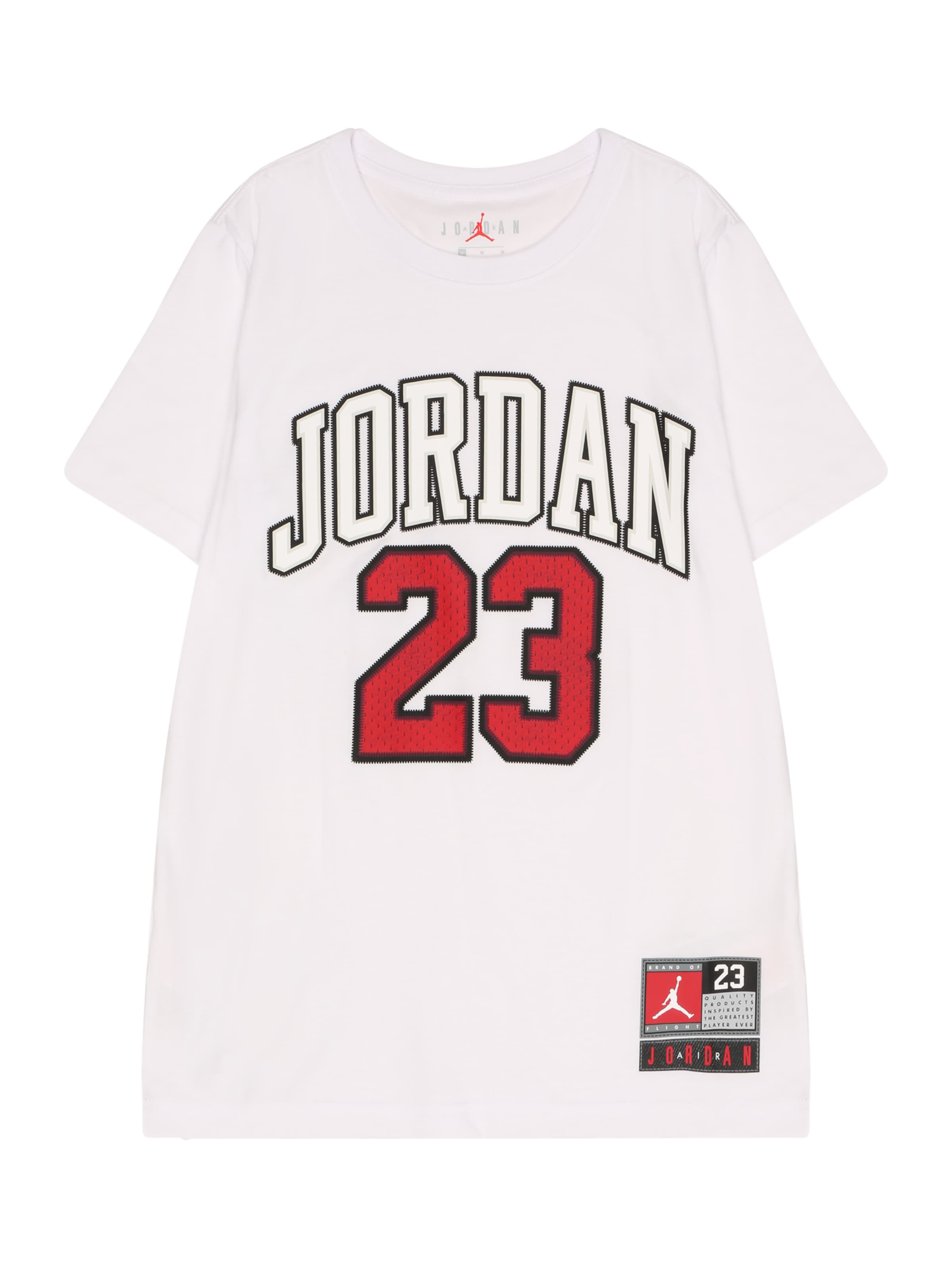 Jordan Μπλουζάκι σε λευκό: μπροστά