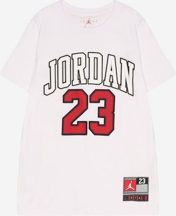 Jordan Тениска в бяло: отпред