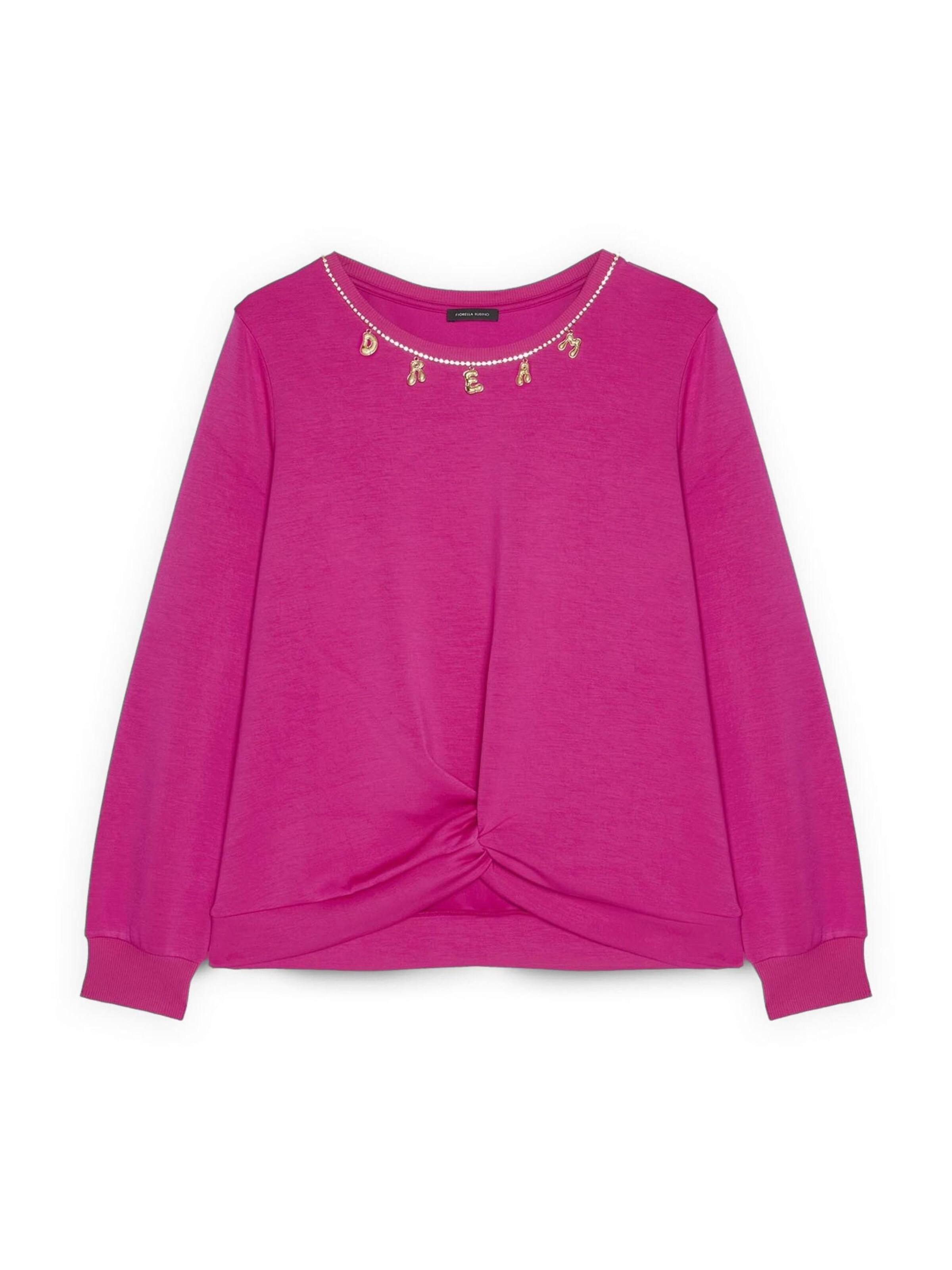 Fiorella Rubino - Sudadera en rosa: frente