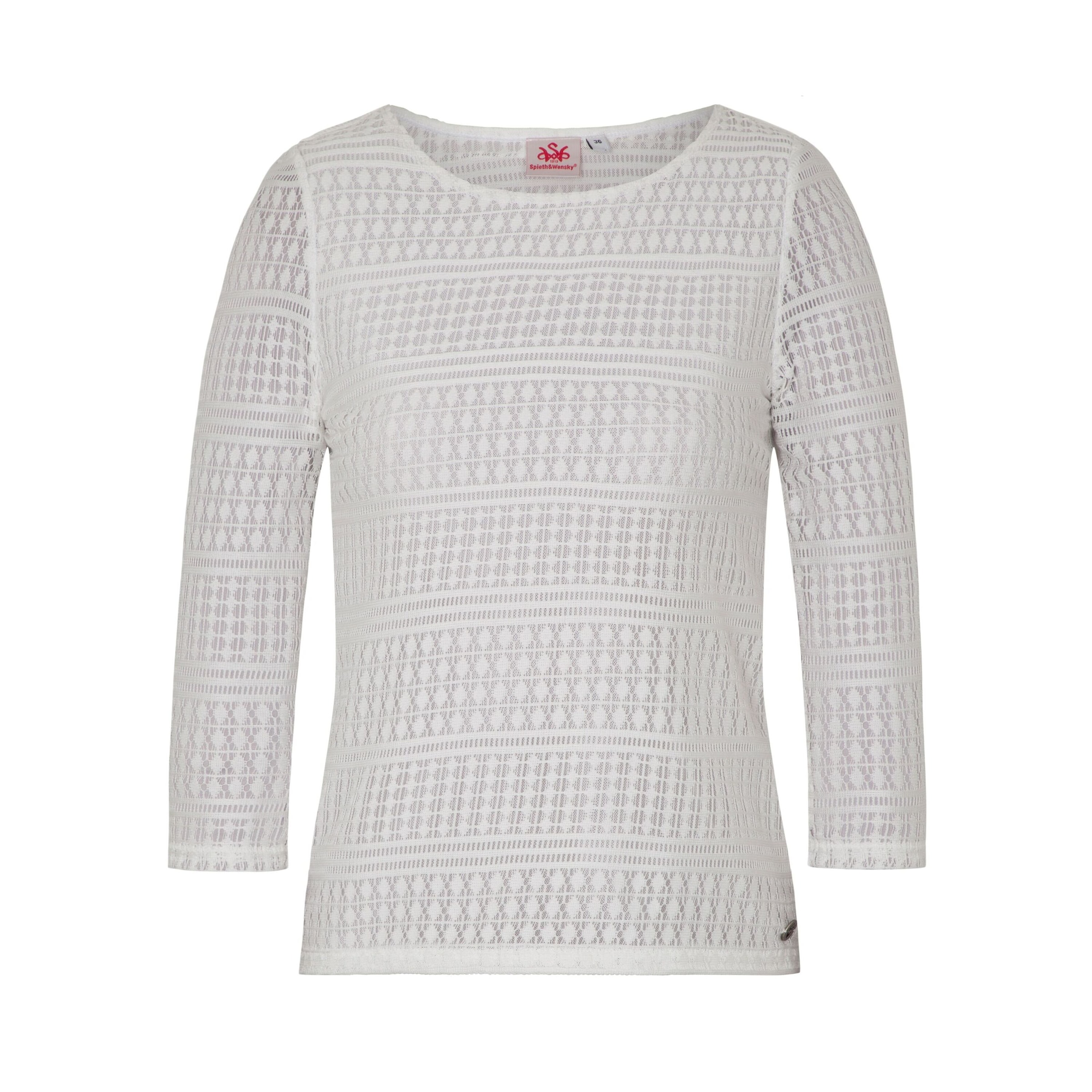 Blouse folklorique 'Edmea' SPIETH & WENSKY en blanc : devant