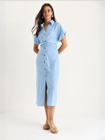 Bianco Lucci Kleid in Blau: Vorderseite